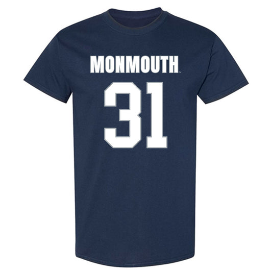 Monmouth - NCAA Men's Lacrosse : Brayden Lasensky - Blue T-Shirt-0