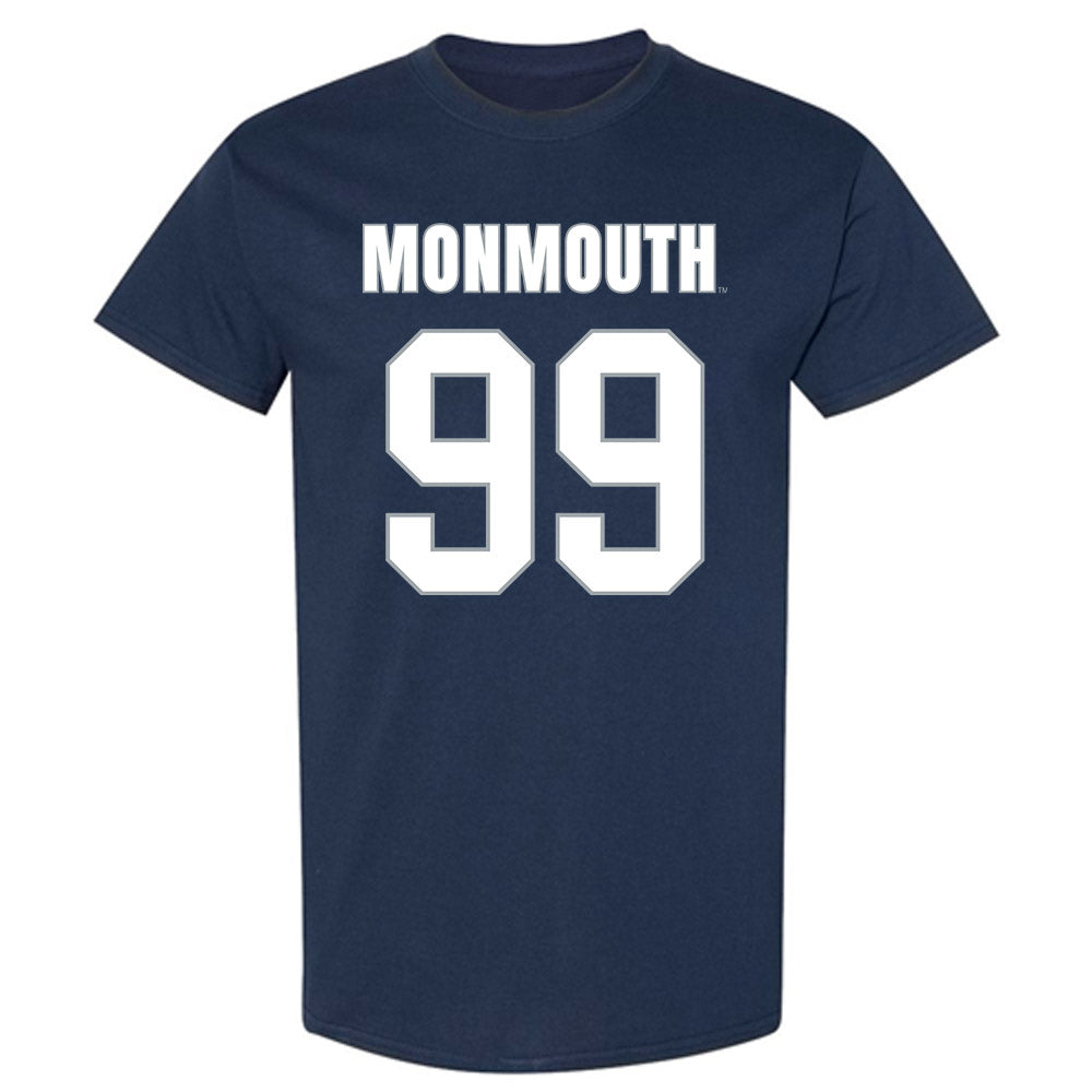 Monmouth - NCAA Men's Lacrosse : Kevin Ring - Blue T-Shirt-0