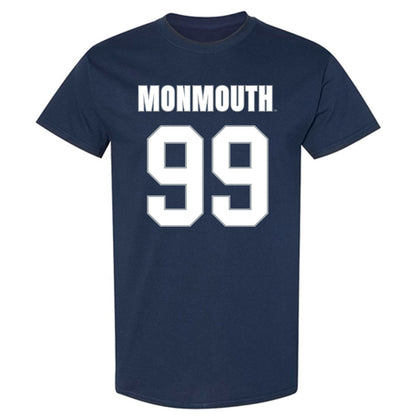 Monmouth - NCAA Men's Lacrosse : Kevin Ring - Blue T-Shirt-0