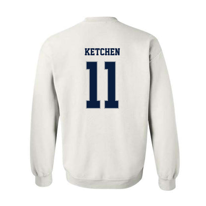 Monmouth - NCAA Men's Lacrosse : Sean Ketchen - Replica Shersey Crewneck Sweatshirt-1