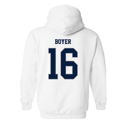 Monmouth - NCAA Men's Lacrosse : Daniel Boyer - Replica Shersey Hooded Sweatshirt-1