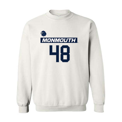 Monmouth - NCAA Men's Lacrosse : Jake Schneider - Replica Shersey Crewneck Sweatshirt-0
