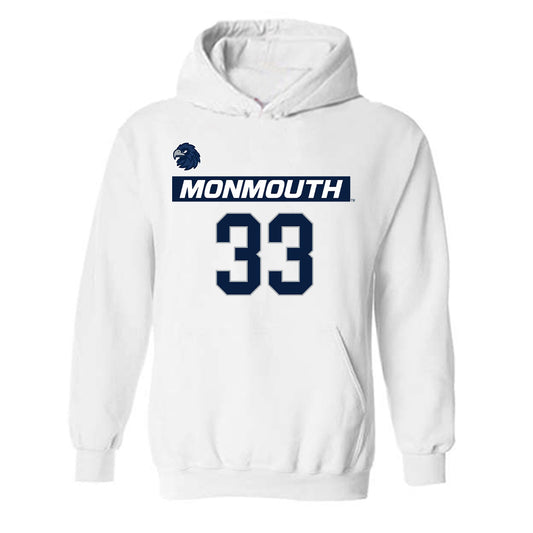 Monmouth - NCAA Men's Lacrosse : Cole Pitcher - Replica Shersey Hooded Sweatshirt