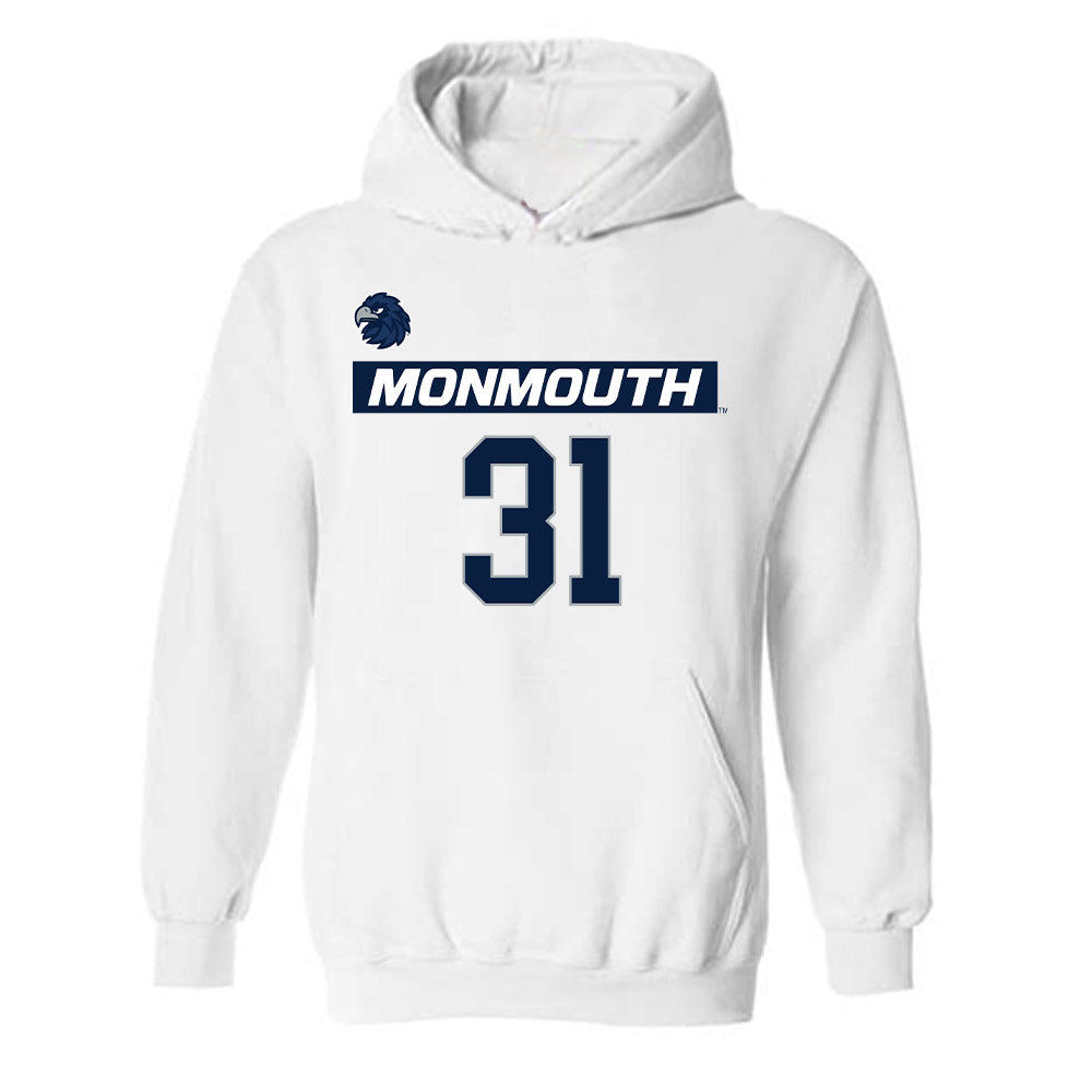 Monmouth - NCAA Men's Lacrosse : Brayden Lasensky - Replica Shersey Hooded Sweatshirt-0