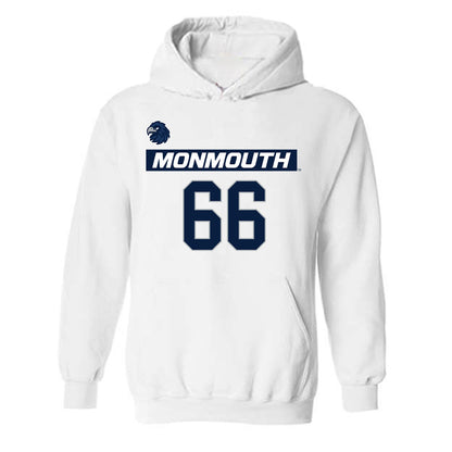 Monmouth - NCAA Men's Lacrosse : Sean Donegan - Replica Shersey Hooded Sweatshirt-0