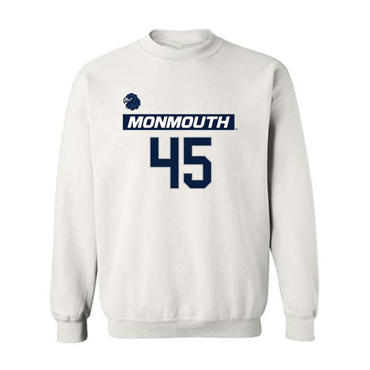 Monmouth - NCAA Men's Lacrosse : Mitch Boudreau - Replica Shersey Crewneck Sweatshirt-0