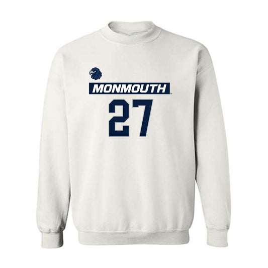 Monmouth - NCAA Men's Lacrosse : Will Brimhall - Replica Shersey Crewneck Sweatshirt-0