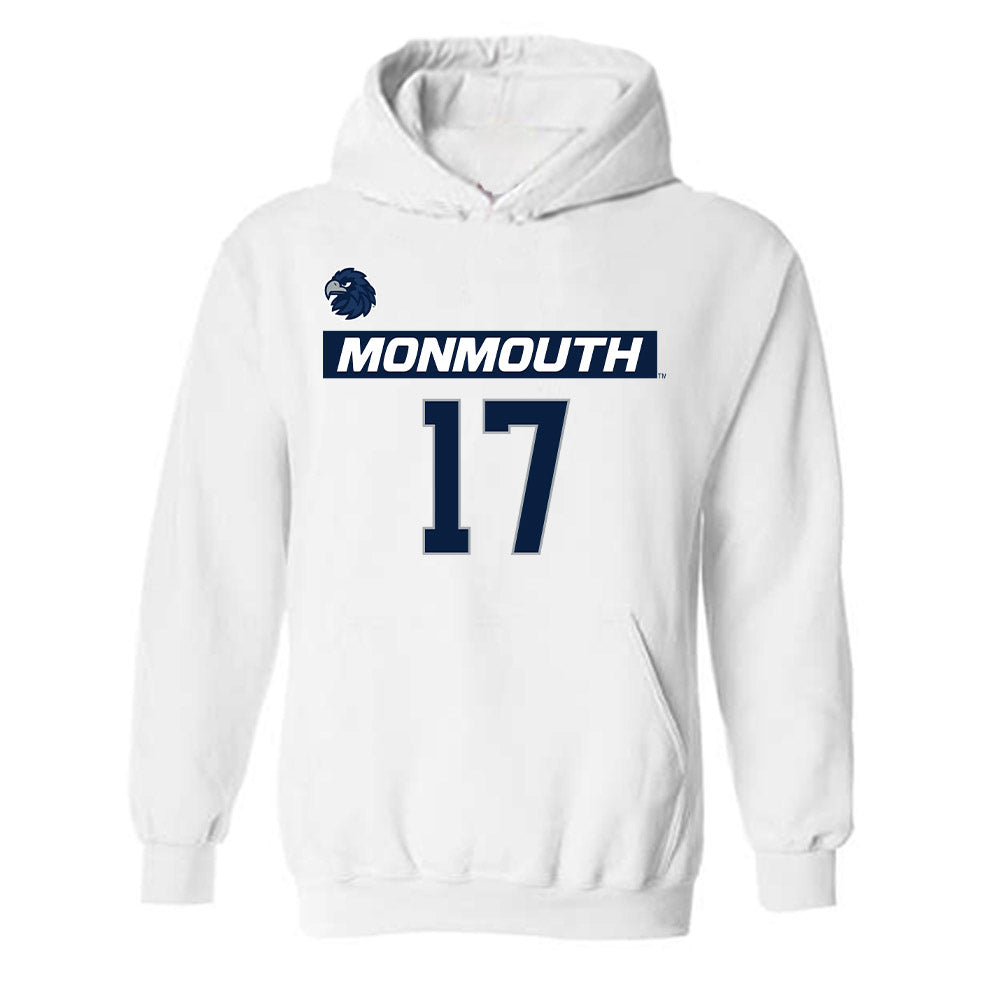 Monmouth - NCAA Men's Lacrosse : Terrence Lacewell - Replica Shersey Hooded Sweatshirt-0