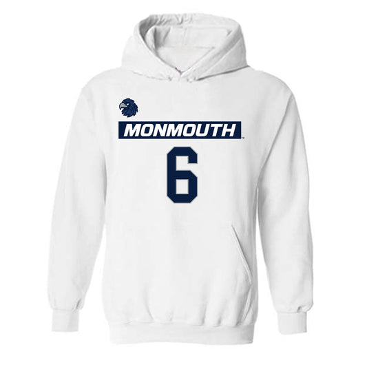 Monmouth - NCAA Men's Lacrosse : Ryan O'Rourke - Replica Shersey Hooded Sweatshirt-0