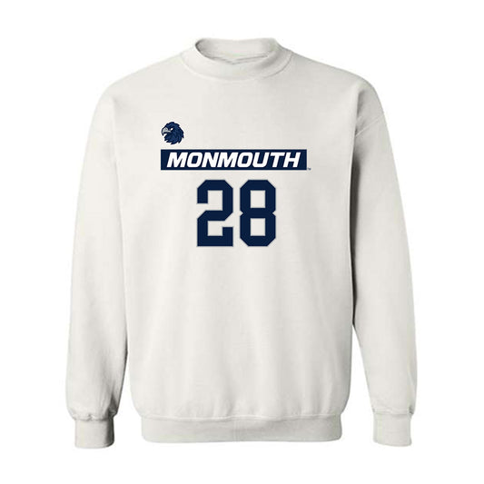 Monmouth - NCAA Men's Lacrosse : Sean Massett - Replica Shersey Crewneck Sweatshirt-0