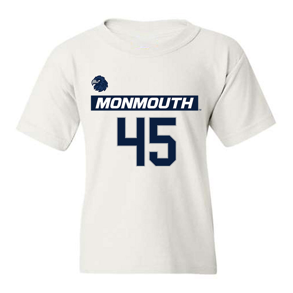 Monmouth - NCAA Men's Lacrosse : Mitch Boudreau - Replica Shersey Youth T-Shirt-0