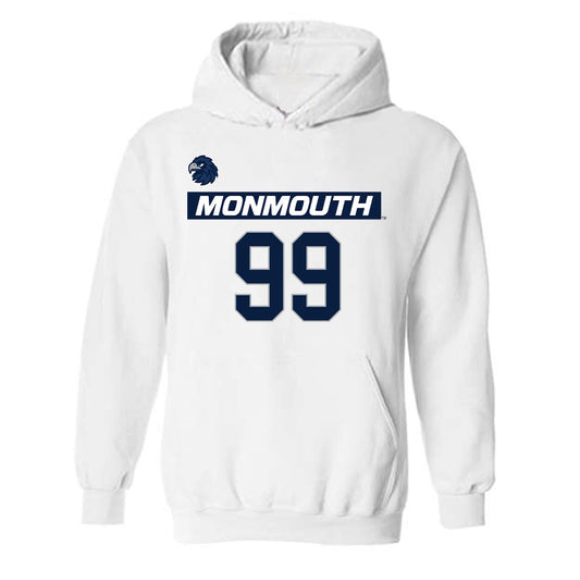 Monmouth - NCAA Men's Lacrosse : Gabe Bowen-Slott - Replica Shersey Hooded Sweatshirt-0