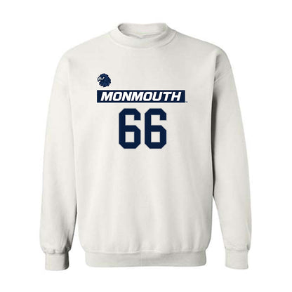 Monmouth - NCAA Men's Lacrosse : Sean Donegan - Replica Shersey Crewneck Sweatshirt-0