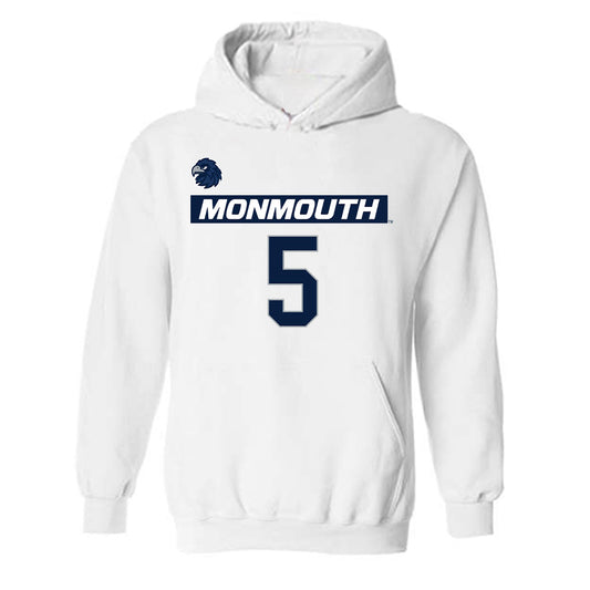 Monmouth - NCAA Men's Lacrosse : Ethan Cronk - Replica Shersey Hooded Sweatshirt-0