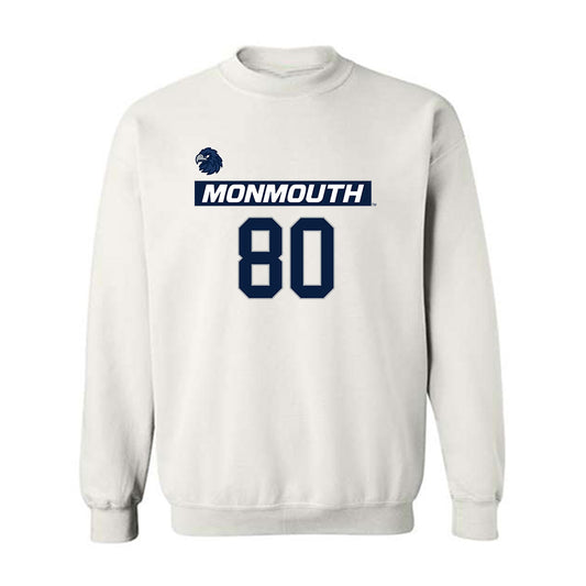 Monmouth - NCAA Men's Lacrosse : Lincoln Oles - Replica Shersey Crewneck Sweatshirt-0