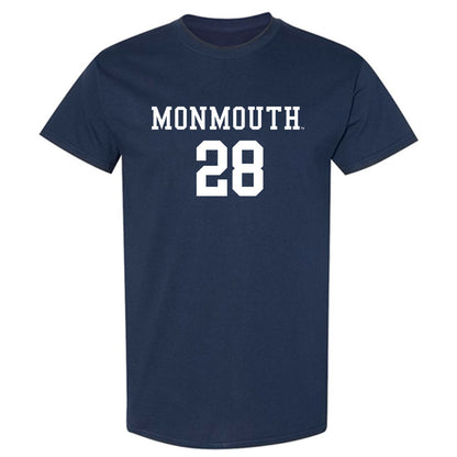 Monmouth - NCAA Men's Soccer : Jasen Bottini - Blue T-Shirt-0