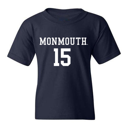 Monmouth - NCAA Men's Soccer : Colin Volpe - Blue Youth T-Shirt