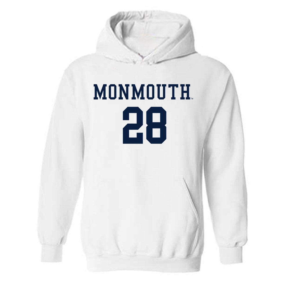 Monmouth - NCAA Men's Soccer : Jasen Bottini - Replica Shersey Hooded Sweatshirt-0