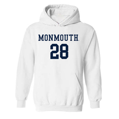 Monmouth - NCAA Men's Soccer : Jasen Bottini - Replica Shersey Hooded Sweatshirt-0