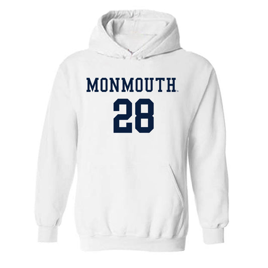 Monmouth - NCAA Men's Soccer : Jasen Bottini - Replica Shersey Hooded Sweatshirt-0