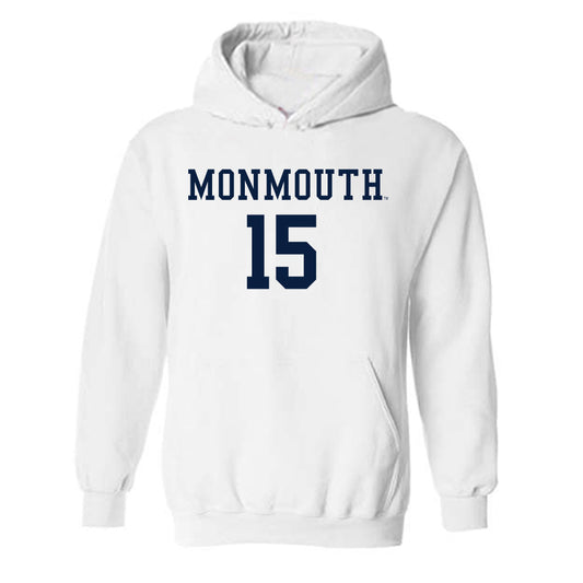 Monmouth - NCAA Men's Soccer : Colin Volpe - Replica Shersey Hooded Sweatshirt