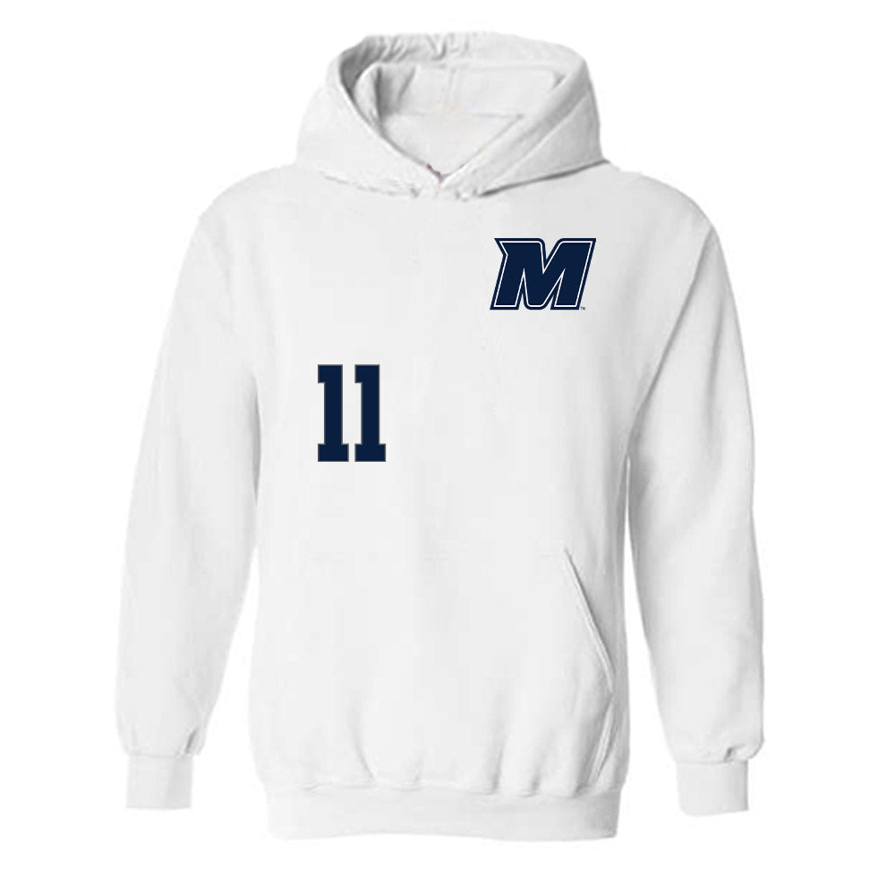 Monmouth - NCAA Softball : Jayla Cadena - Replica Shersey Hooded Sweatshirt-0