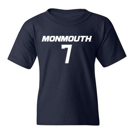 Monmouth - NCAA Men's Basketball : Justin Ray - Replica Shersey Youth T-Shirt-0