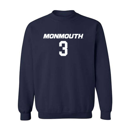 Monmouth - NCAA Men's Basketball : Anthony Martinez - Replica Shersey Crewneck Sweatshirt-0