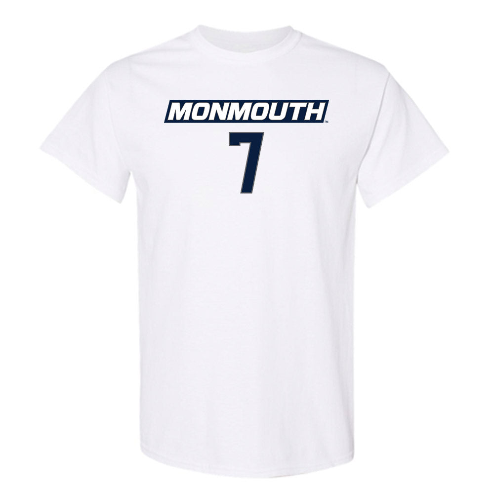 Monmouth - NCAA Men's Basketball : Justin Ray - Replica Shersey T-Shirt-0