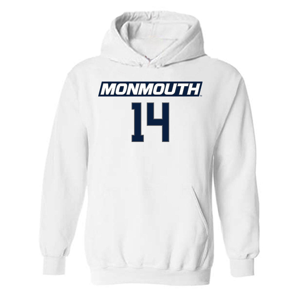 Monmouth - NCAA Women's Basketball : Kellyn Preira - Replica Shersey Hooded Sweatshirt-0