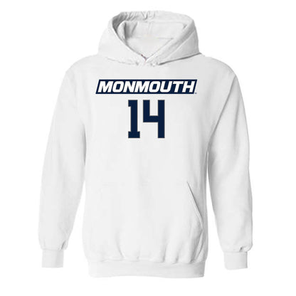 Monmouth - NCAA Women's Basketball : Kellyn Preira - Replica Shersey Hooded Sweatshirt-0
