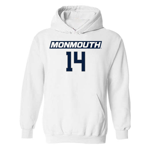 Monmouth - NCAA Women's Basketball : Kellyn Preira - Replica Shersey Hooded Sweatshirt-0