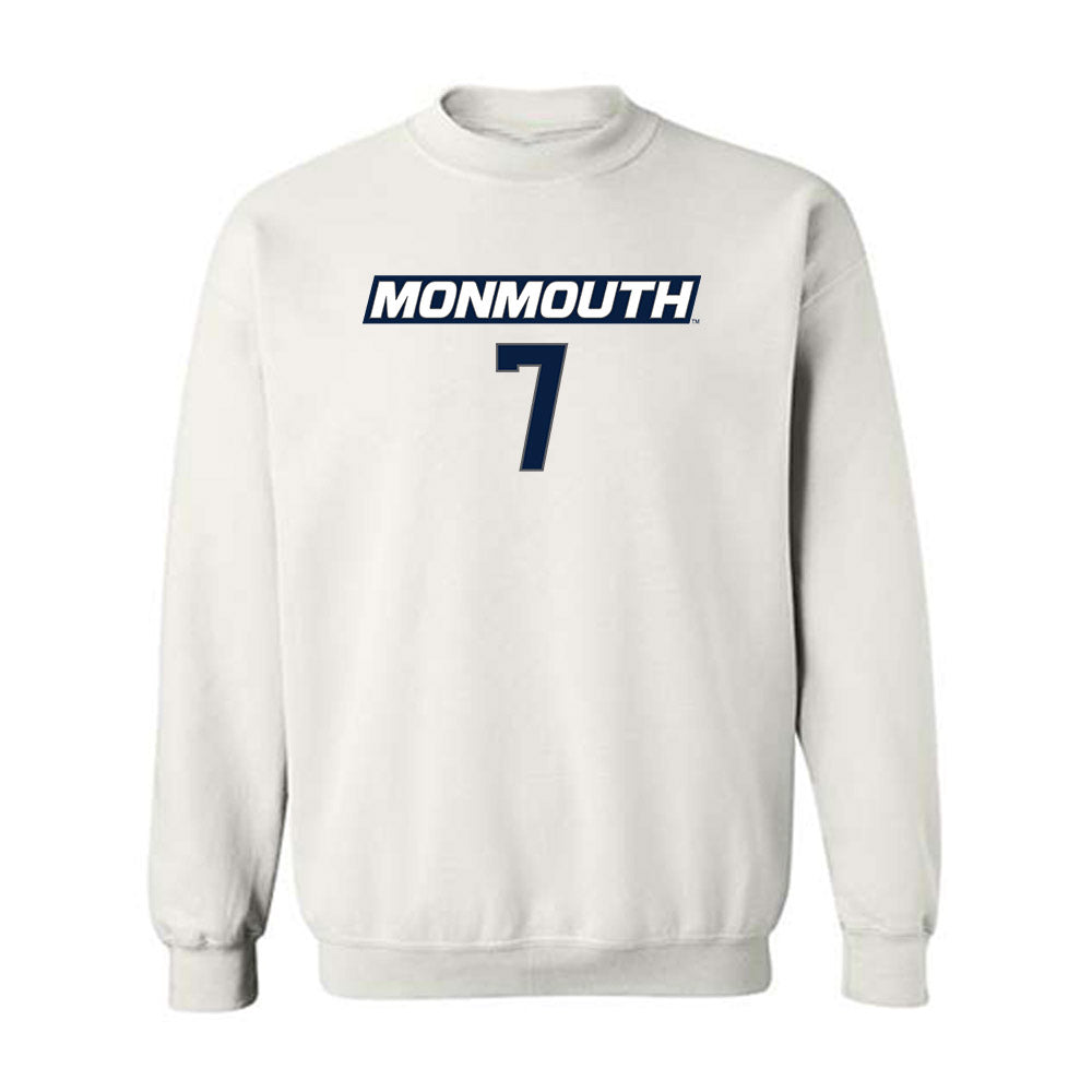 Monmouth - NCAA Men's Basketball : Justin Ray - Replica Shersey Crewneck Sweatshirt-0