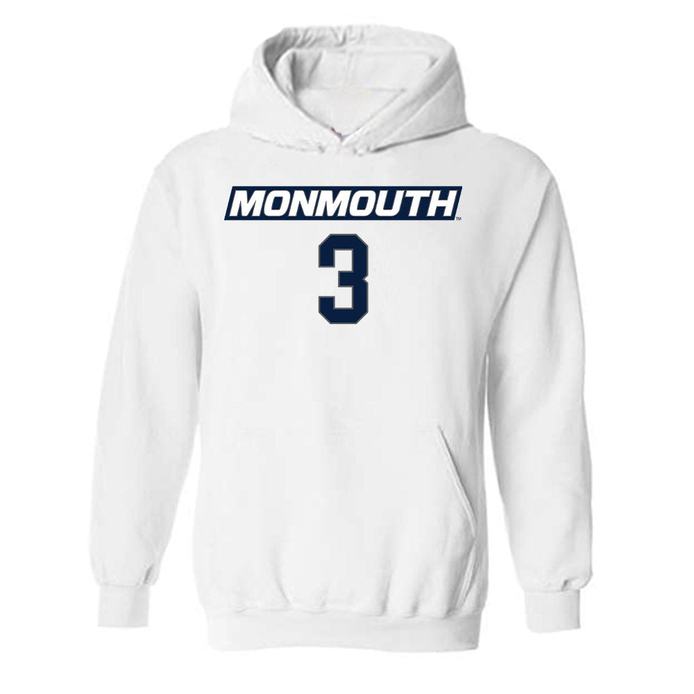 Monmouth - NCAA Men's Basketball : Anthony Martinez - Replica Shersey Hooded Sweatshirt-0