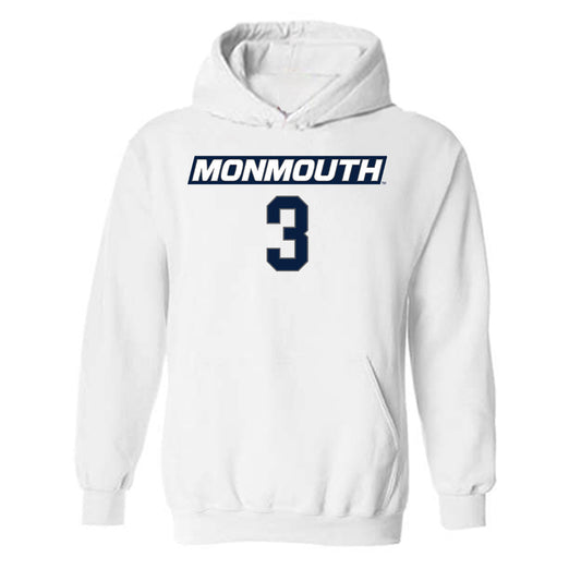 Monmouth - NCAA Men's Basketball : Anthony Martinez - Replica Shersey Hooded Sweatshirt-0