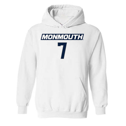 Monmouth - NCAA Men's Basketball : Justin Ray - Replica Shersey Hooded Sweatshirt-0