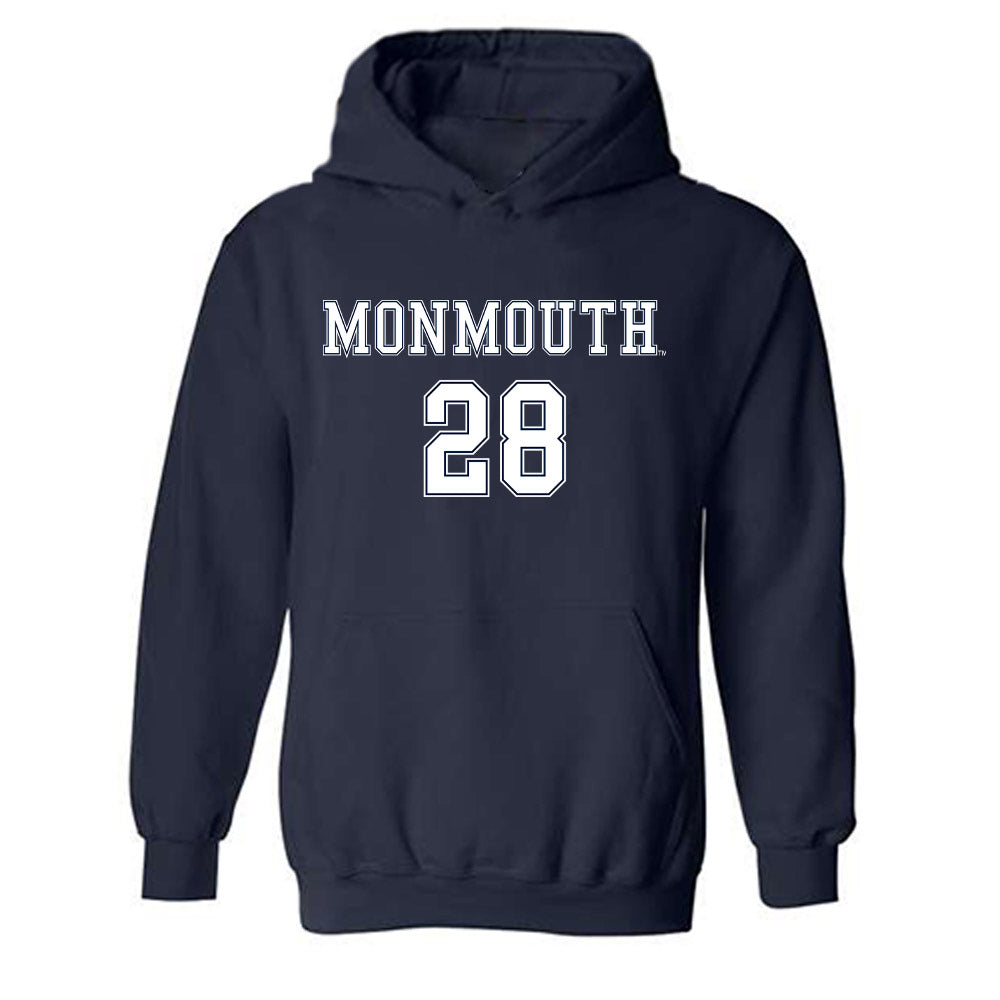 Monmouth - NCAA Women's Soccer : Alex Dreihaup - Replica Shersey Hooded Sweatshirt-0
