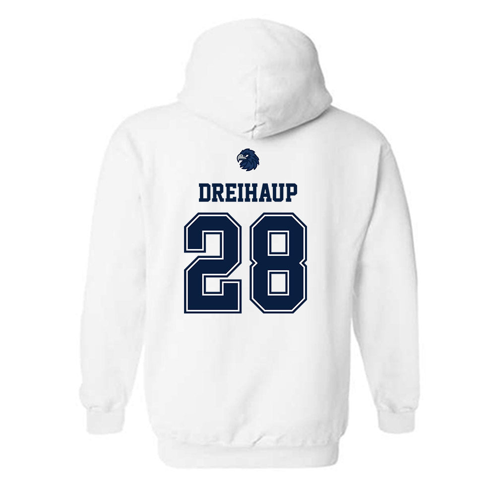 Monmouth - NCAA Women's Soccer : Alex Dreihaup - Replica Shersey Hooded Sweatshirt-1