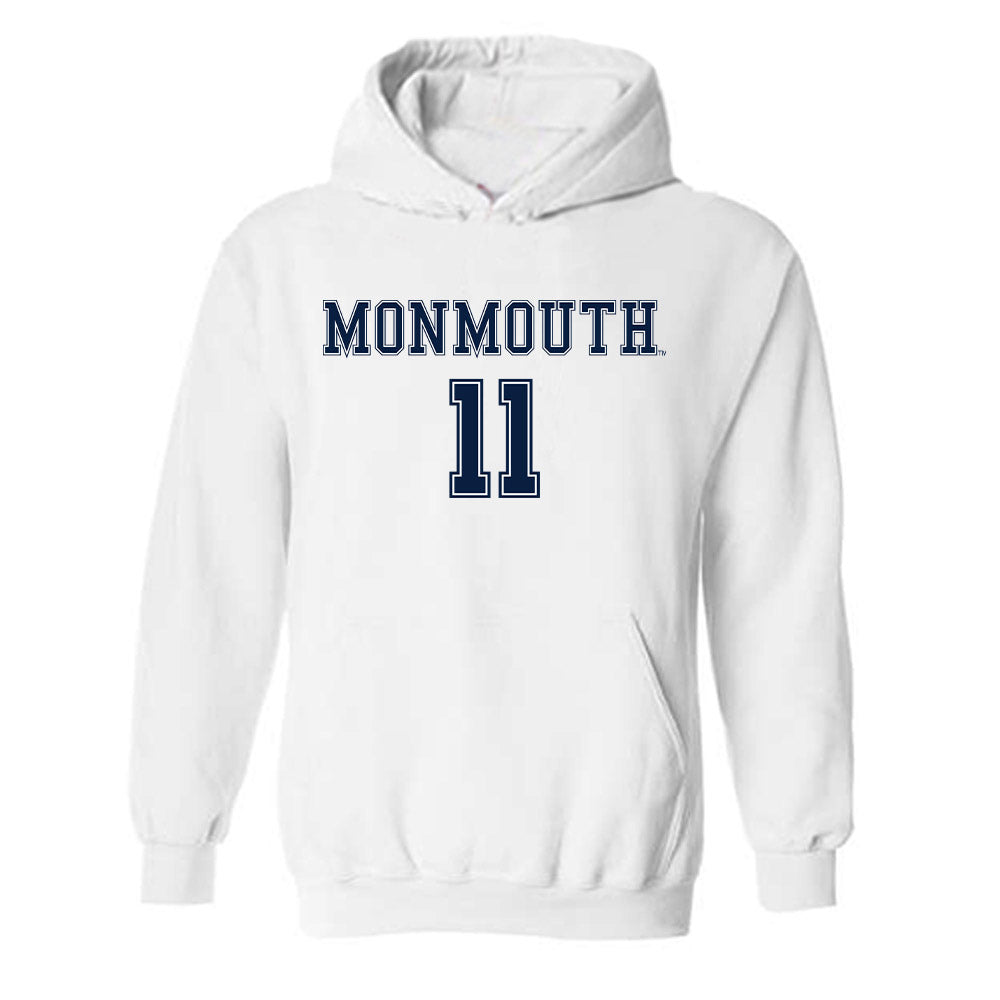 Monmouth - NCAA Women's Soccer : Lindsey Husic - Replica Shersey Hooded Sweatshirt