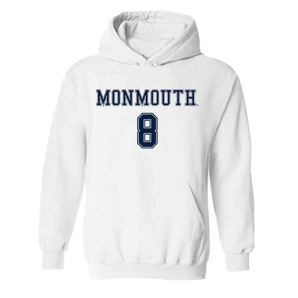 Monmouth - NCAA Women's Soccer : Ashley Lavrich - Replica Shersey Hooded Sweatshirt