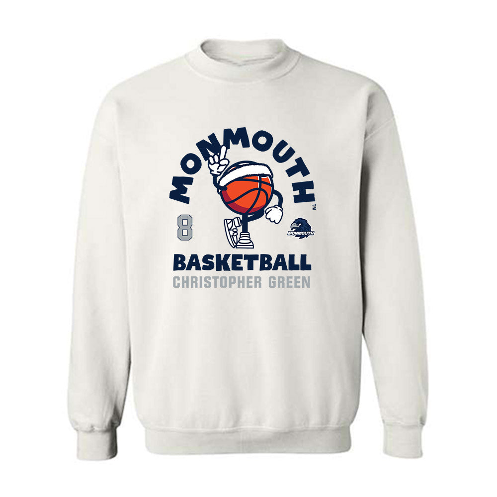 Monmouth - NCAA Men's Basketball : Christopher Green - Fashion Shersey Crewneck Sweatshirt-0