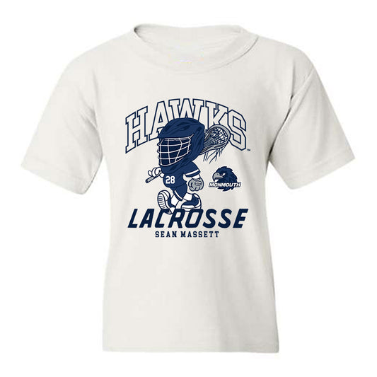 Monmouth - NCAA Men's Lacrosse : Sean Massett - Fashion Shersey Youth T-Shirt-0