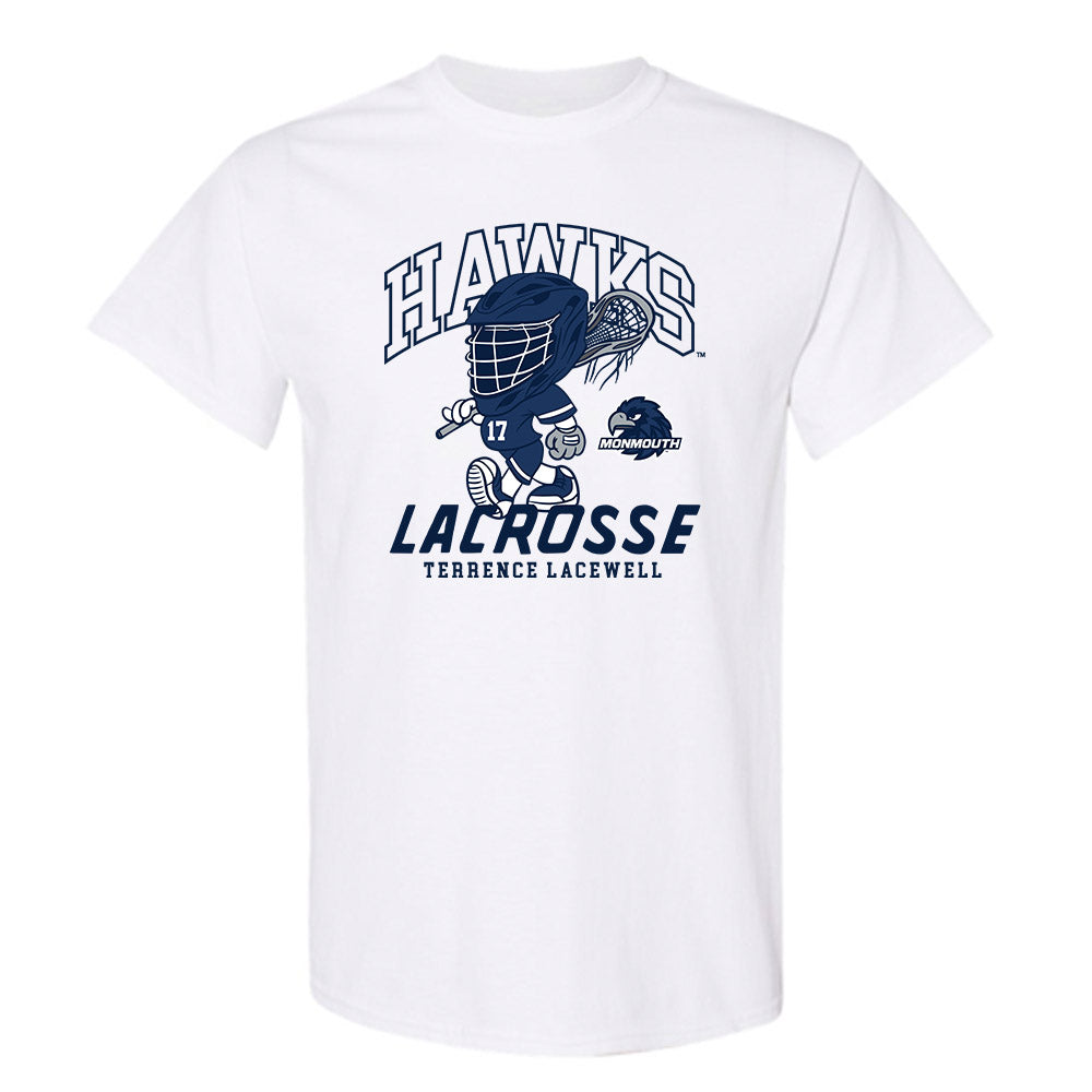 Monmouth - NCAA Men's Lacrosse : Terrence Lacewell - Fashion Shersey T-Shirt-0