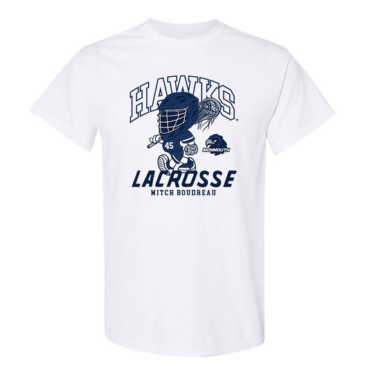 Monmouth - NCAA Men's Lacrosse : Mitch Boudreau - Fashion Shersey T-Shirt-0