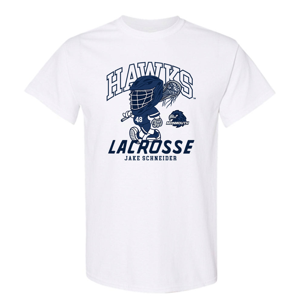 Monmouth - NCAA Men's Lacrosse : Jake Schneider - Fashion Shersey T-Shirt-0