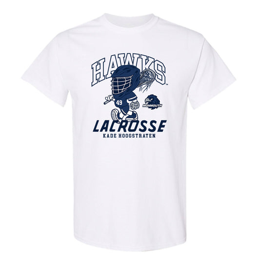 Monmouth - NCAA Men's Lacrosse : Kade Hoogstraten - Fashion Shersey T-Shirt-0