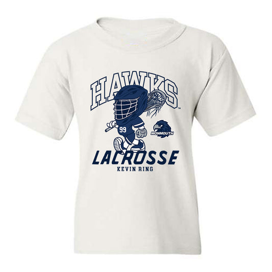 Monmouth - NCAA Men's Lacrosse : Kevin Ring - Fashion Shersey Youth T-Shirt-0