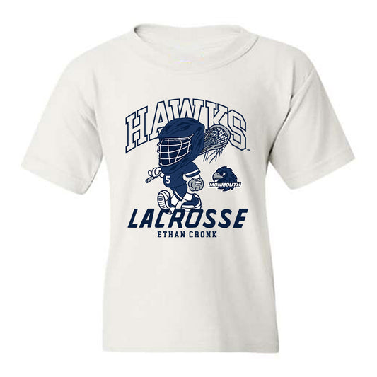 Monmouth - NCAA Men's Lacrosse : Ethan Cronk - Fashion Shersey Youth T-Shirt-0