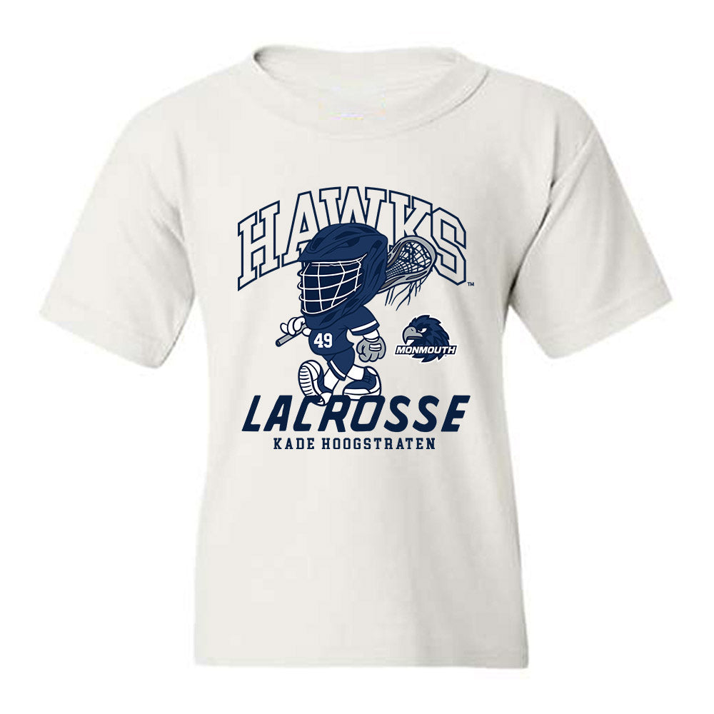 Monmouth - NCAA Men's Lacrosse : Kade Hoogstraten - Fashion Shersey Youth T-Shirt-0