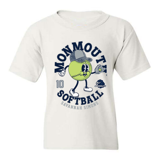 Monmouth - NCAA Softball : Savannah Simons - Fashion Shersey Youth T-Shirt